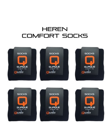 Heren Comfort Sokken 6 pak Zwart