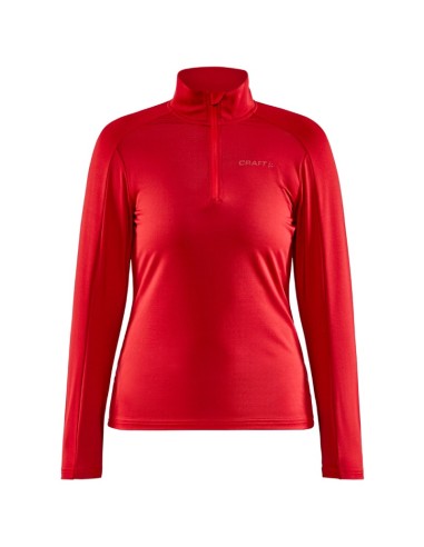 Craft Dames Thermo Fleece Shirt CORE Gain Midlayer Rood