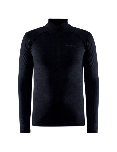 Craft Heren Thermo T-shirt High Zip CORE DRY Active Comfort Zwart