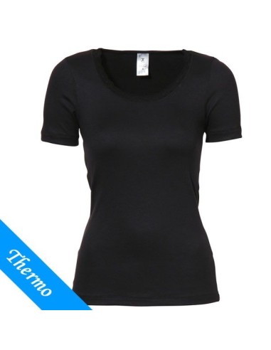 Ten Cate Vrouwen Thermo Lace T-Shirt Zwart