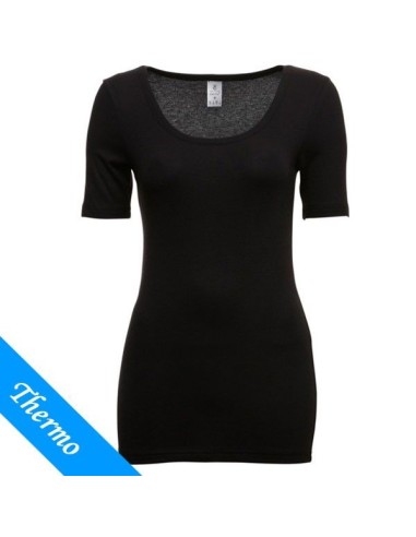 Ten Cate Vrouwen Thermo T-Shirt Zwart