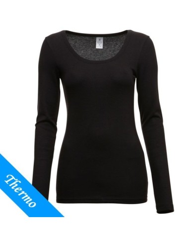 Ten Cate Vrouwen Thermo T-Shirt Longsleeve Zwart