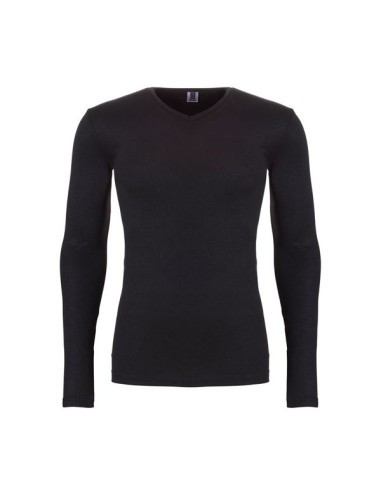 Ten Cate Mannen Thermo V-Shirt Longsleeve Zwart