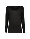 Gino Santi Dames Thermo Shirt lace Lange Mouw Zwart