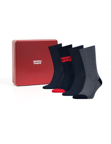 Levi's sokken 4pack Giftbox Blue